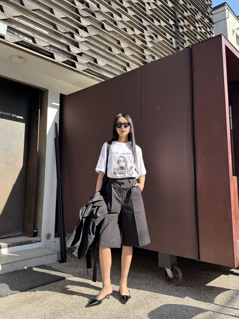 LIMLIMLIM直郵韓國代購㊣女裝新品25春夏推薦熱賣人氣職業短褲LIM LIM LIM短褲
