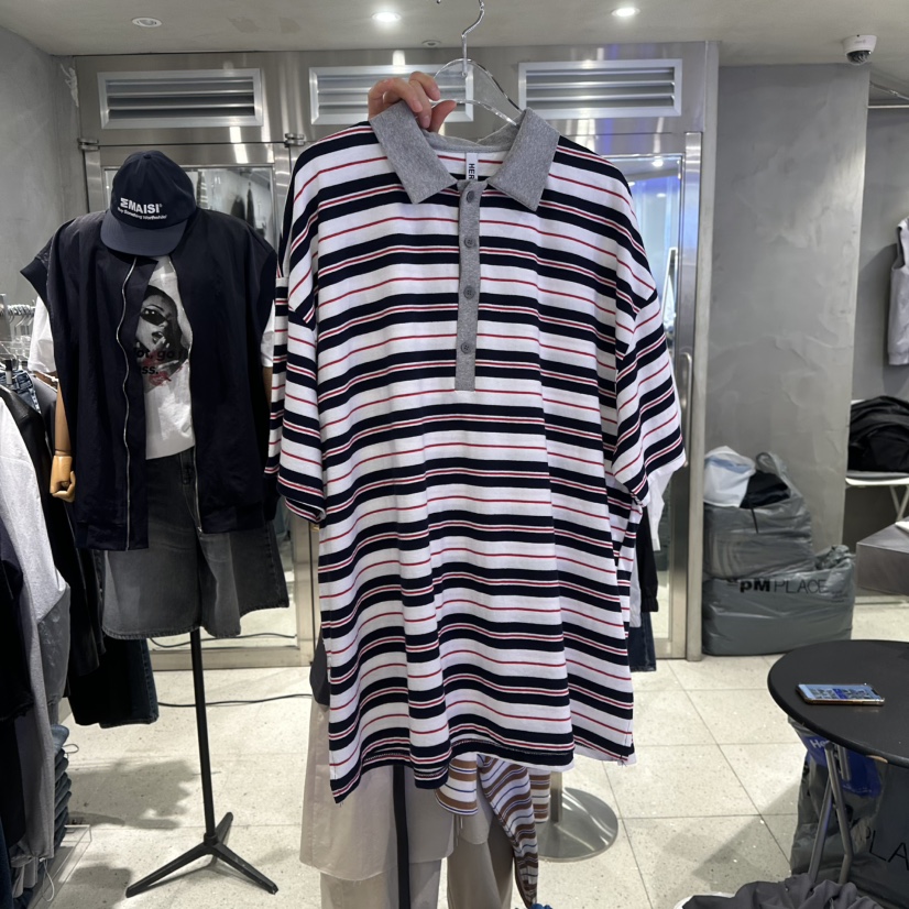 HERTZ-P韓國直郵㊣東大門實拍女裝新品時尚推薦熱賣25春夏T恤HERTZ-PT恤圖色2