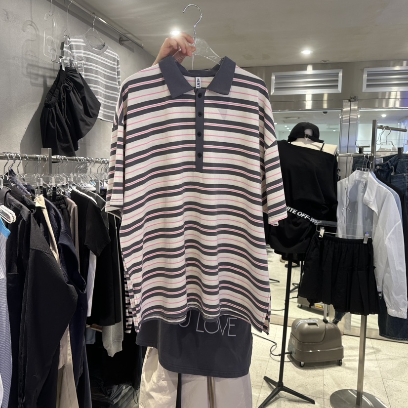 HERTZ-P韓國直郵㊣東大門實拍女裝新品時尚推薦熱賣25春夏T恤HERTZ-PT恤圖色3