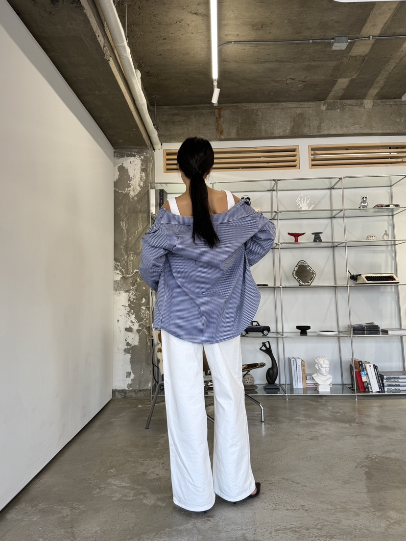 LIMLIMLIM韓國直郵㊣東大門實拍女裝新款推薦25春夏襯衫蕾絲衫LIM LIM LIM襯衫/蕾絲衫