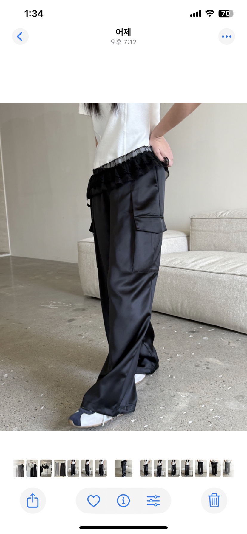 Verbena韓國㊣直郵東大門代購女裝新款時尚休閑休閑褲工裝褲Verbena休閑褲