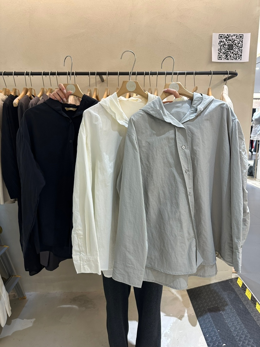 ERIA韓國㊣直郵東大門代購女裝新品推薦25春夏職業襯衫蕾絲衫ERIA/HUE襯衫/蕾絲衫