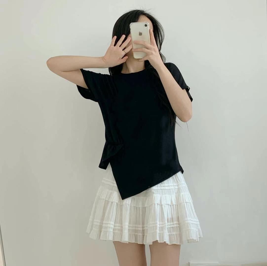 PINK POUCH韓國㊣直郵東大門代購女裝新品職業休閑時尚T恤PINK POUCHT恤圖色4