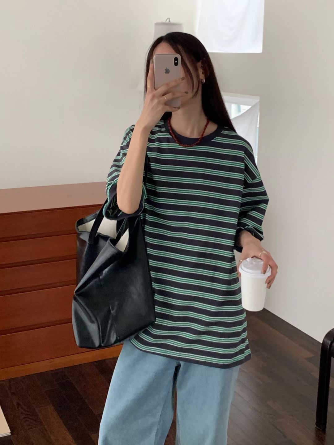 LOWELL韓國直郵㊣女裝新款推薦熱賣休閑人氣25春夏時尚職業T恤LOWELLT恤圖色2