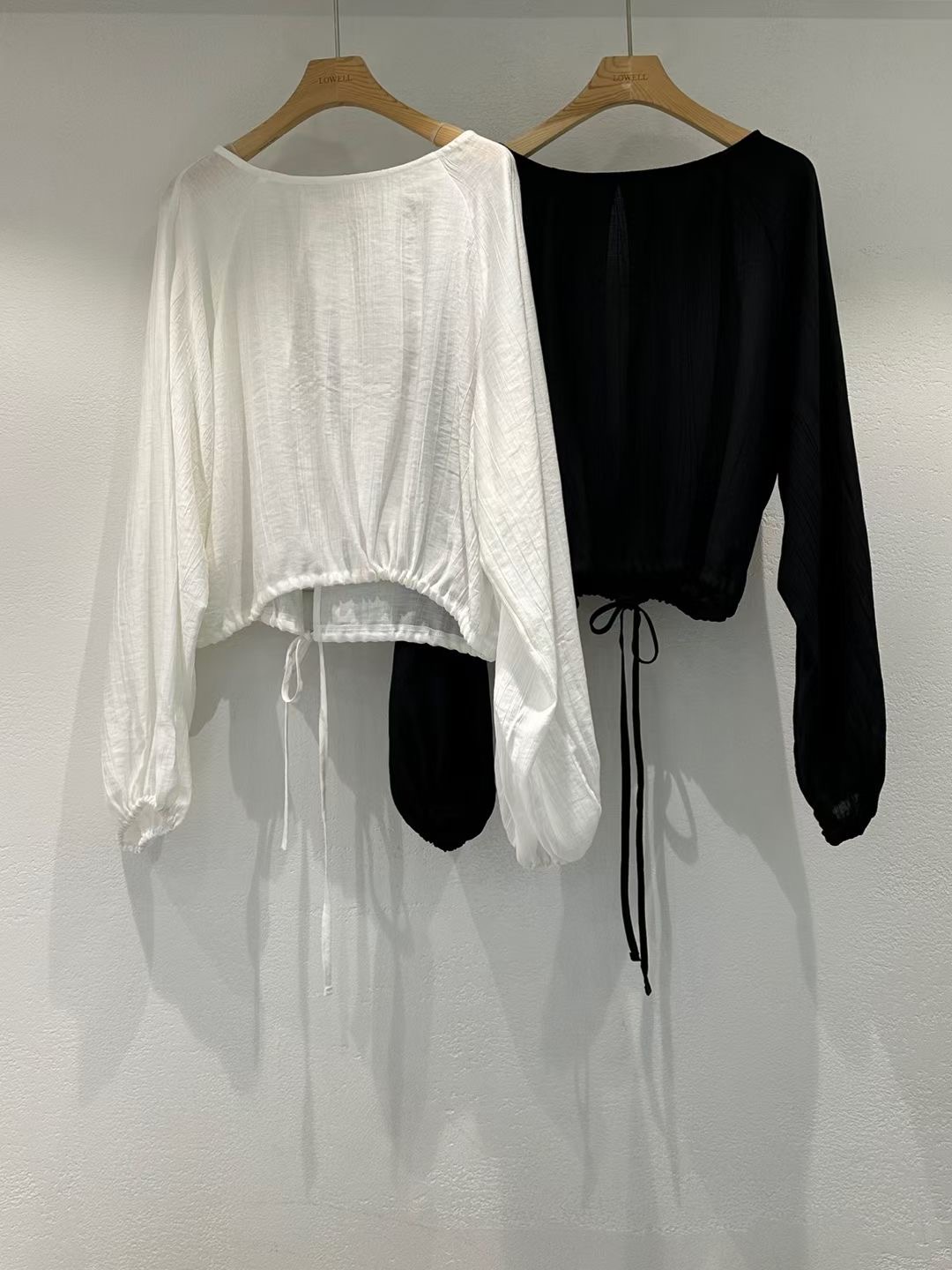 LOWELL韓國㊣直郵東大門代購女裝新品時尚襯衫蕾絲衫兩面穿LOWELL襯衫/蕾絲衫
