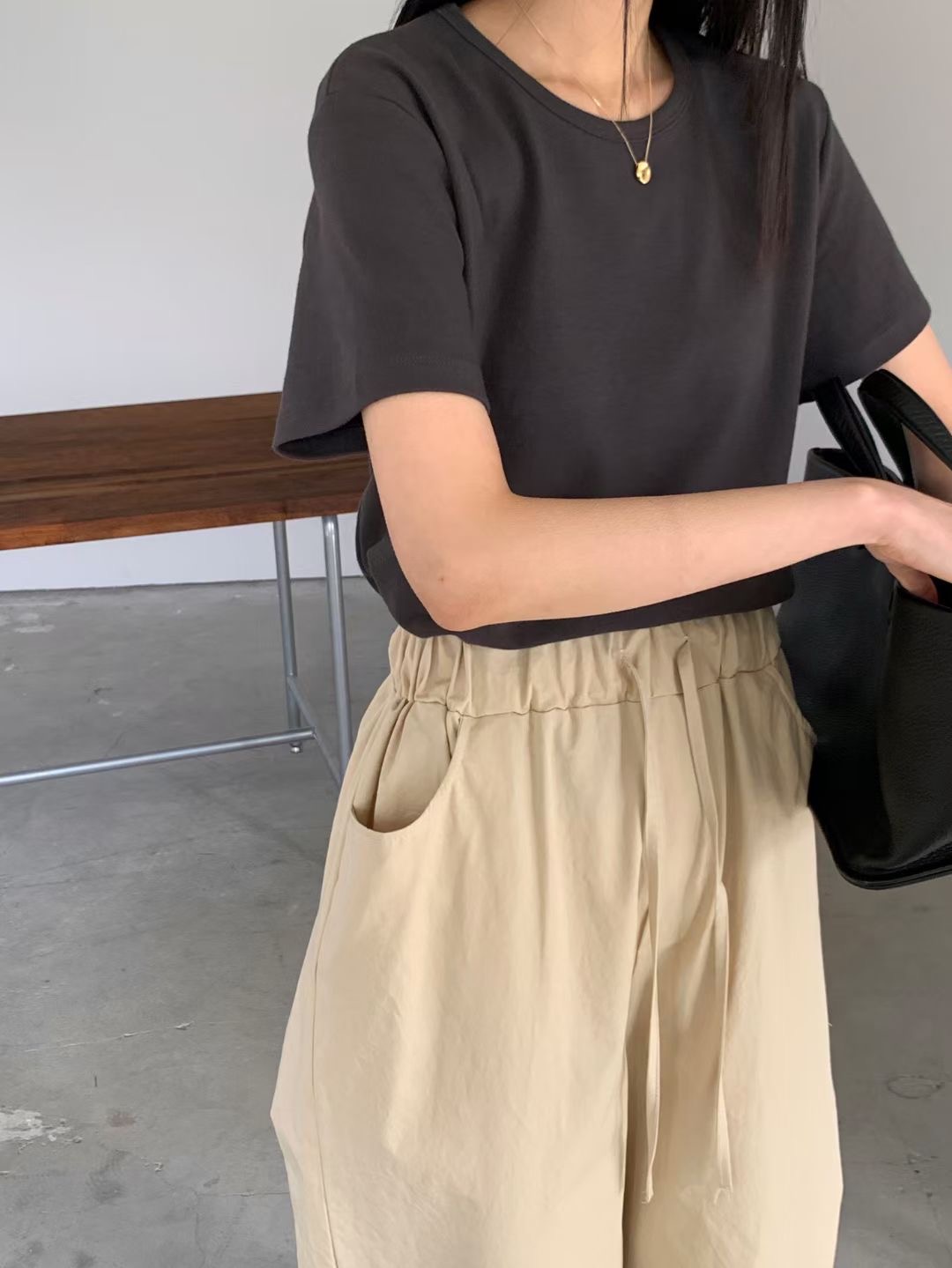 LOWELL韓國直郵㊣女裝新品休閑職業人氣熱賣25春夏時尚推薦T恤LOWELLT恤