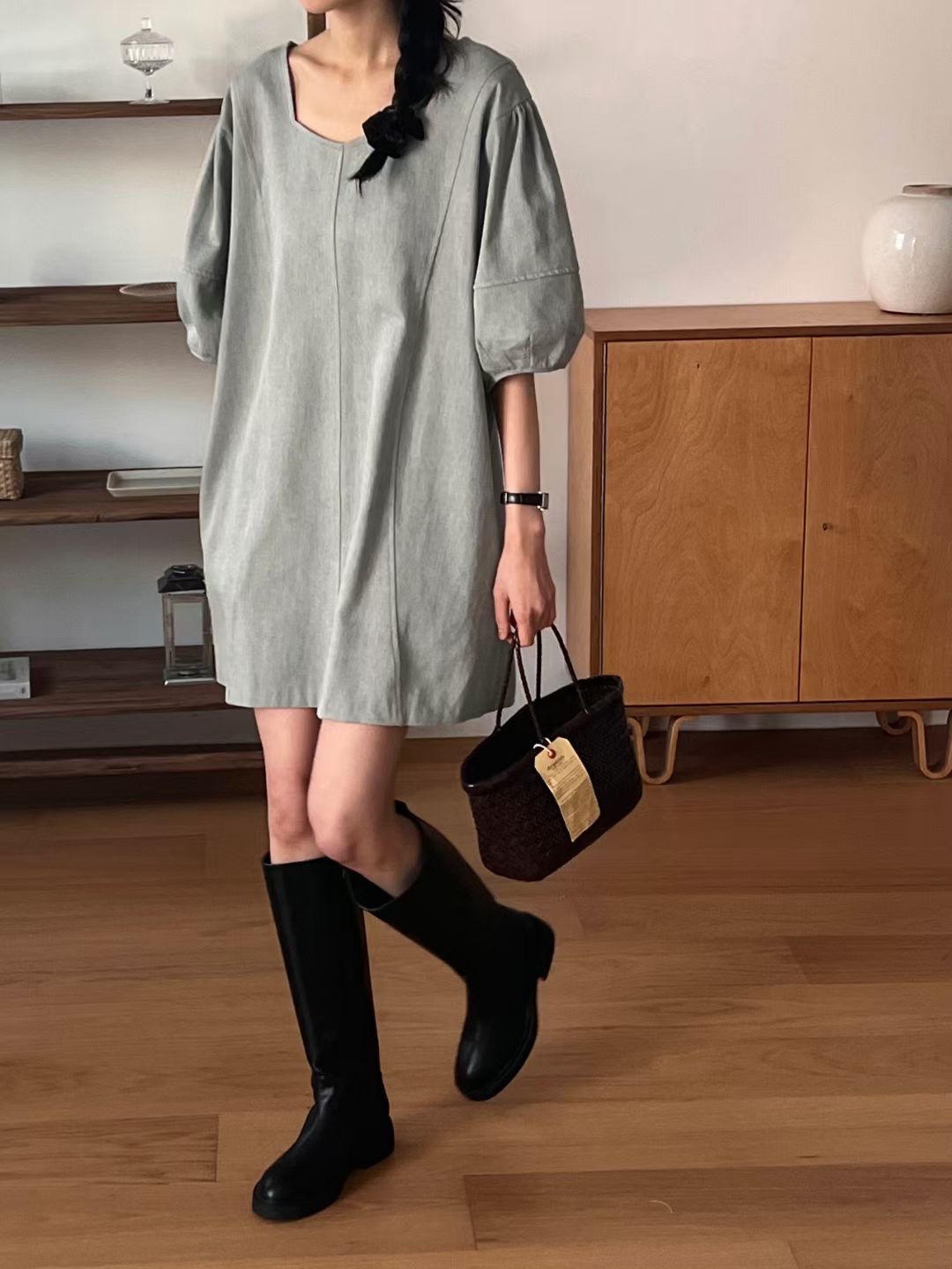 LOWELL韓國直郵㊣女裝新款人氣推薦時尚熱賣休閑25春夏連衣裙LOWELL連衣裙