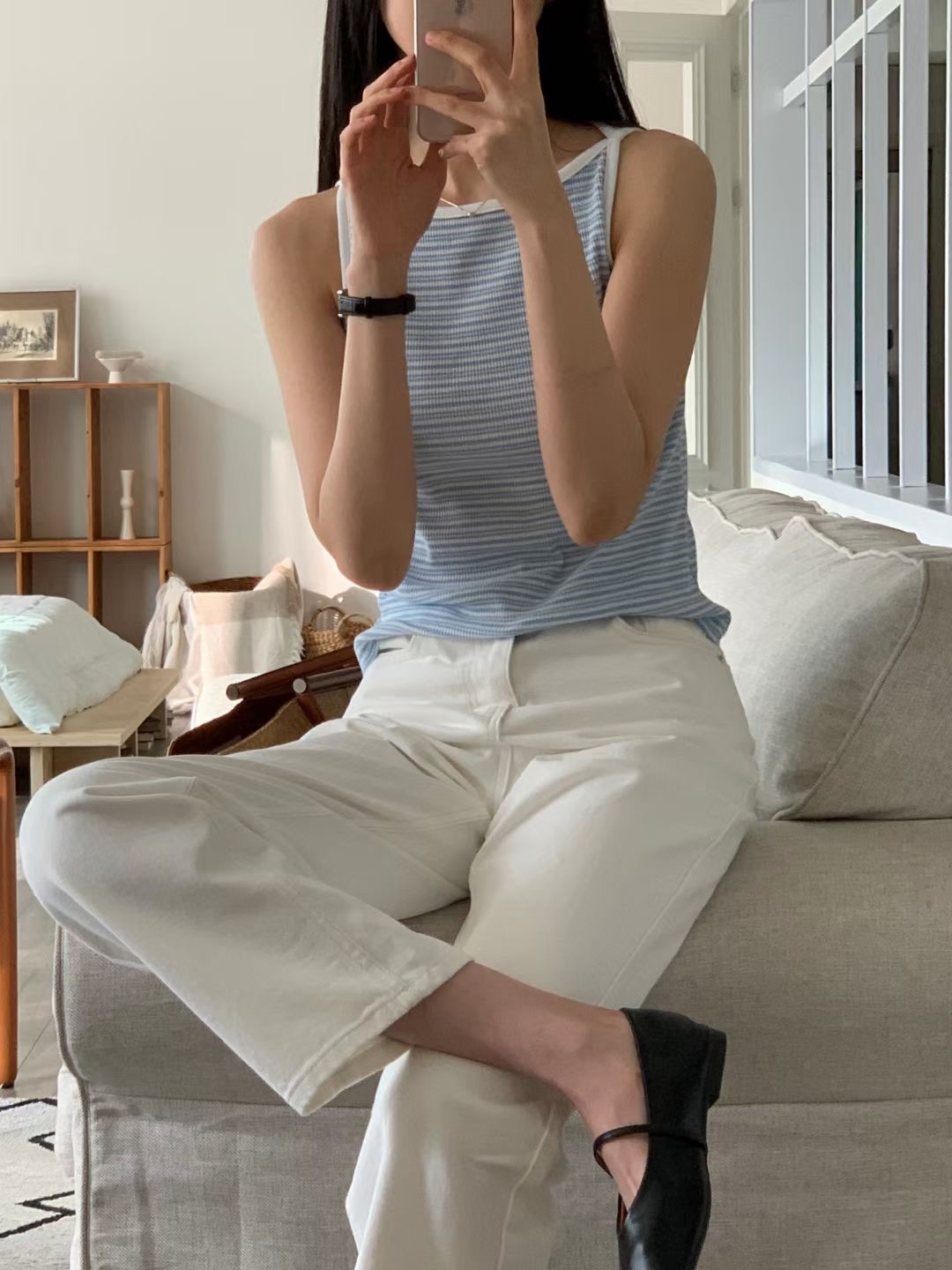 LOWELL韓國㊣直郵東大門代購女裝新款25春夏人氣休閑吊帶背心LOWELL吊帶/背心