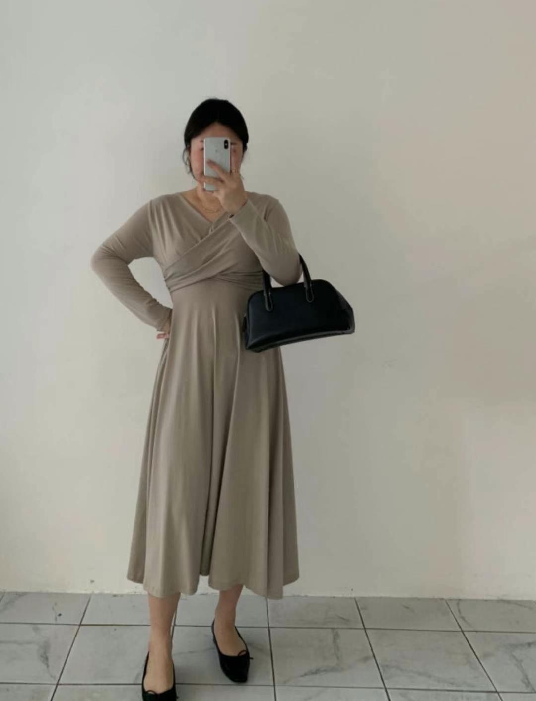 PINK POUCH韓國㊣直郵東大門代購女裝新款休閑職業25春夏連衣裙PINK POUCH連衣裙