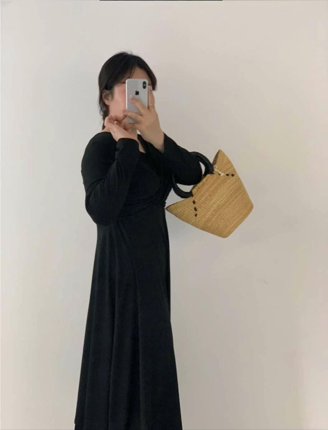 PINK POUCH韓國㊣直郵東大門代購女裝新款休閑職業25春夏連衣裙PINK POUCH連衣裙圖色3