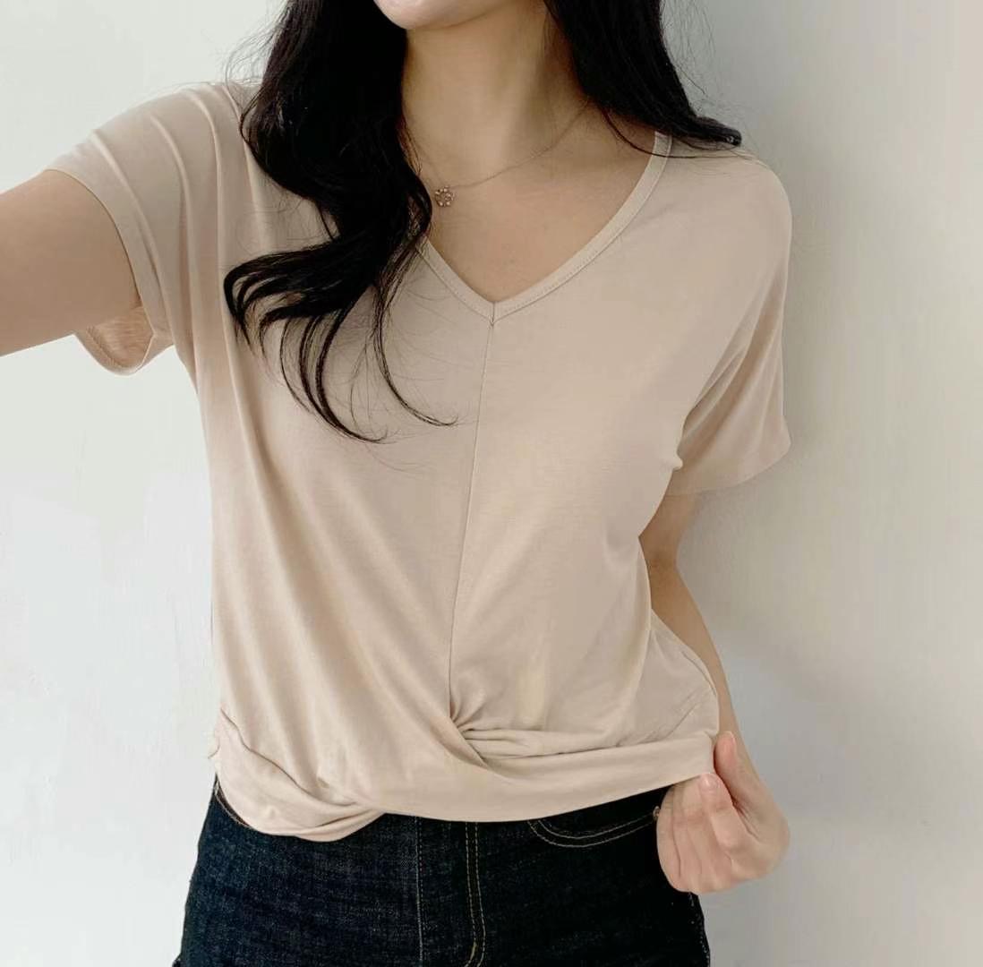 PINK POUCH韓國㊣直郵東大門代購女裝新品時尚熱賣職業T恤PINK POUCHT恤