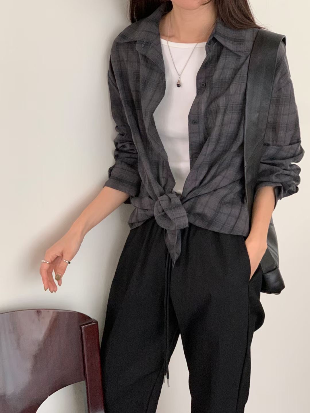 LOWELL直郵韓國代購㊣女裝新品熱賣人氣襯衫蕾絲衫不含內搭LOWELL襯衫/蕾絲衫圖色2