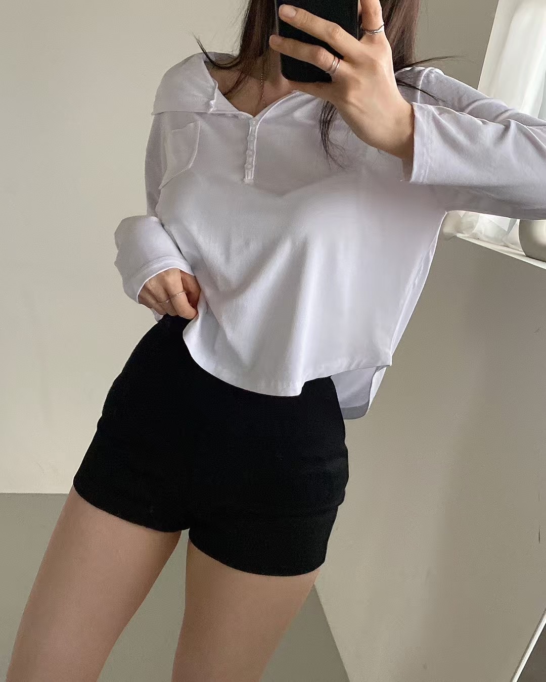 J.BELLA韓國直郵㊣女裝新品職業推薦熱賣25春夏人氣長袖T恤J.BELLA長袖T恤