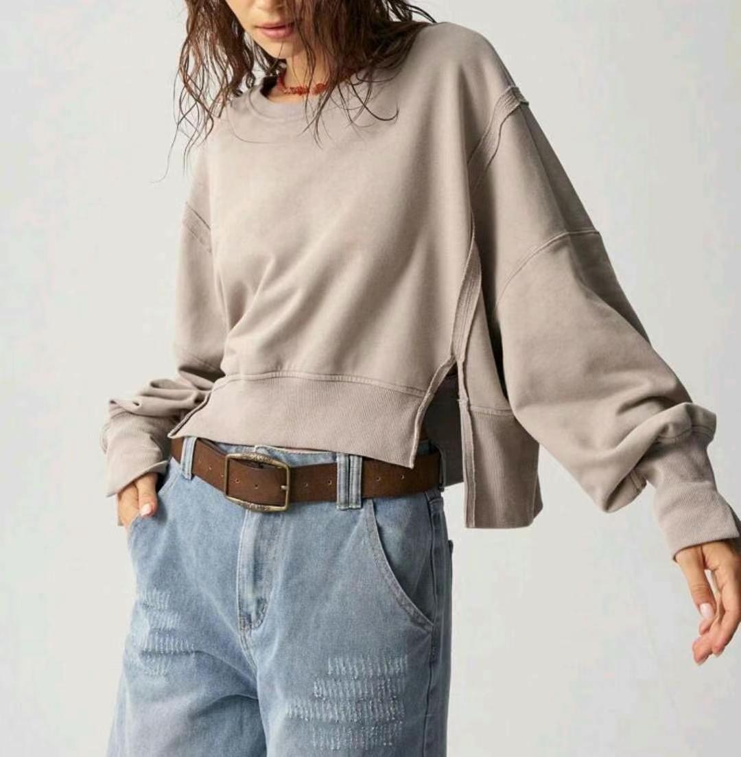 PINK POUCH韓國㊣直郵東大門代購女裝新品25春夏職業熱賣衛衣PINK POUCH衛衣