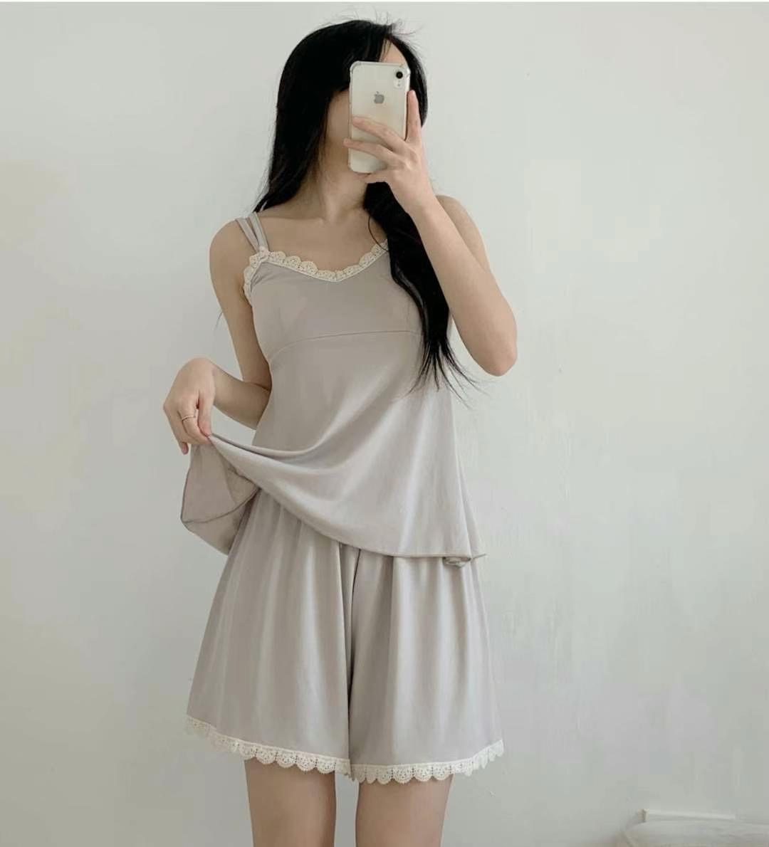 PINK POUCH韓國㊣直郵東大門代購女裝新款25春夏人氣休閑套裝PINK POUCH套裝