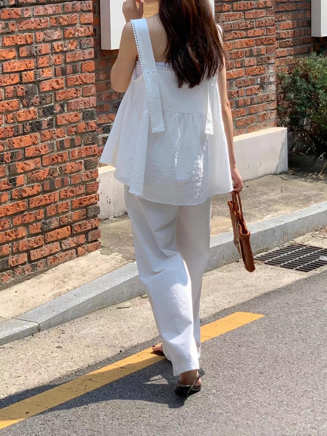 SECOND DRESS-세컨드레스-OT直郵韓國代購㊣女裝新款25春夏襯衫蕾絲衫SECOND DRESS襯衫/蕾絲衫