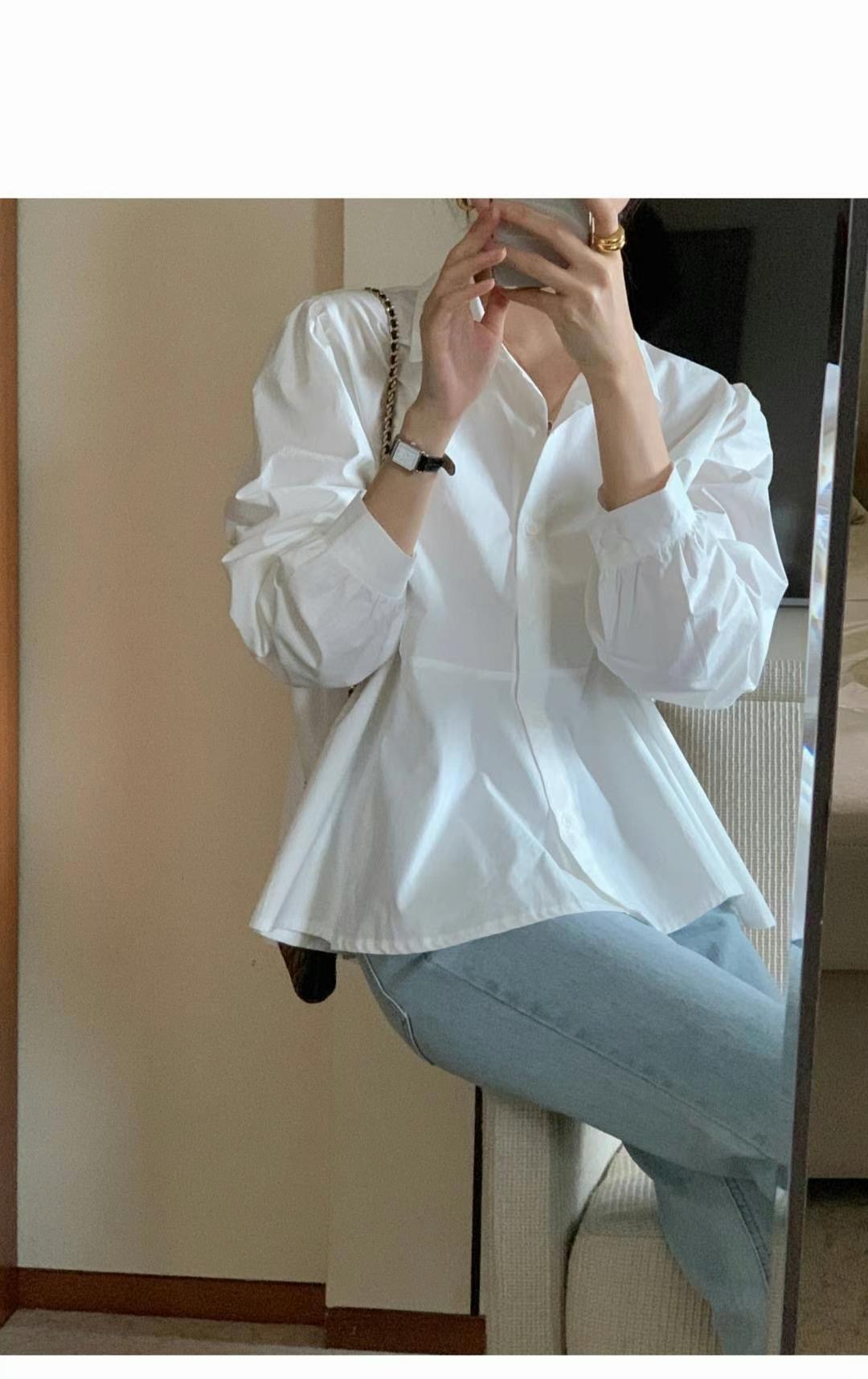 SECOND DRESS-세컨드레스-OT直郵韓國代購㊣女裝新款時尚襯衫蕾絲衫SECOND DRESS襯衫/蕾絲衫