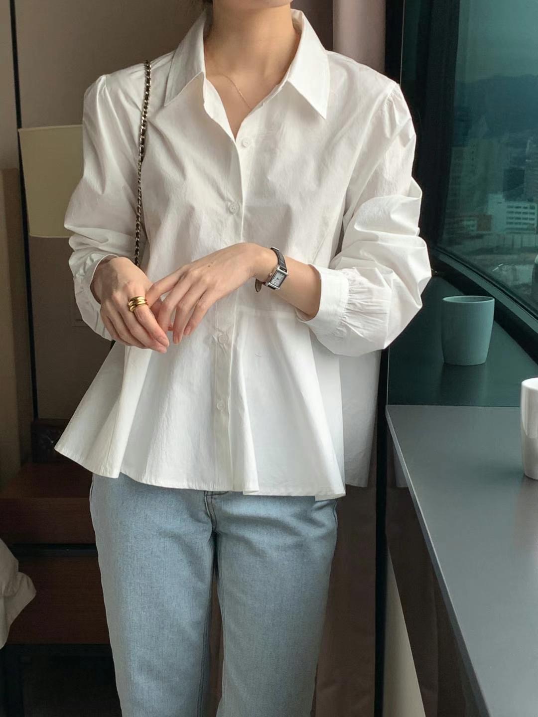 SECOND DRESS-세컨드레스-OT直郵韓國代購㊣女裝新款時尚襯衫蕾絲衫SECOND DRESS襯衫/蕾絲衫