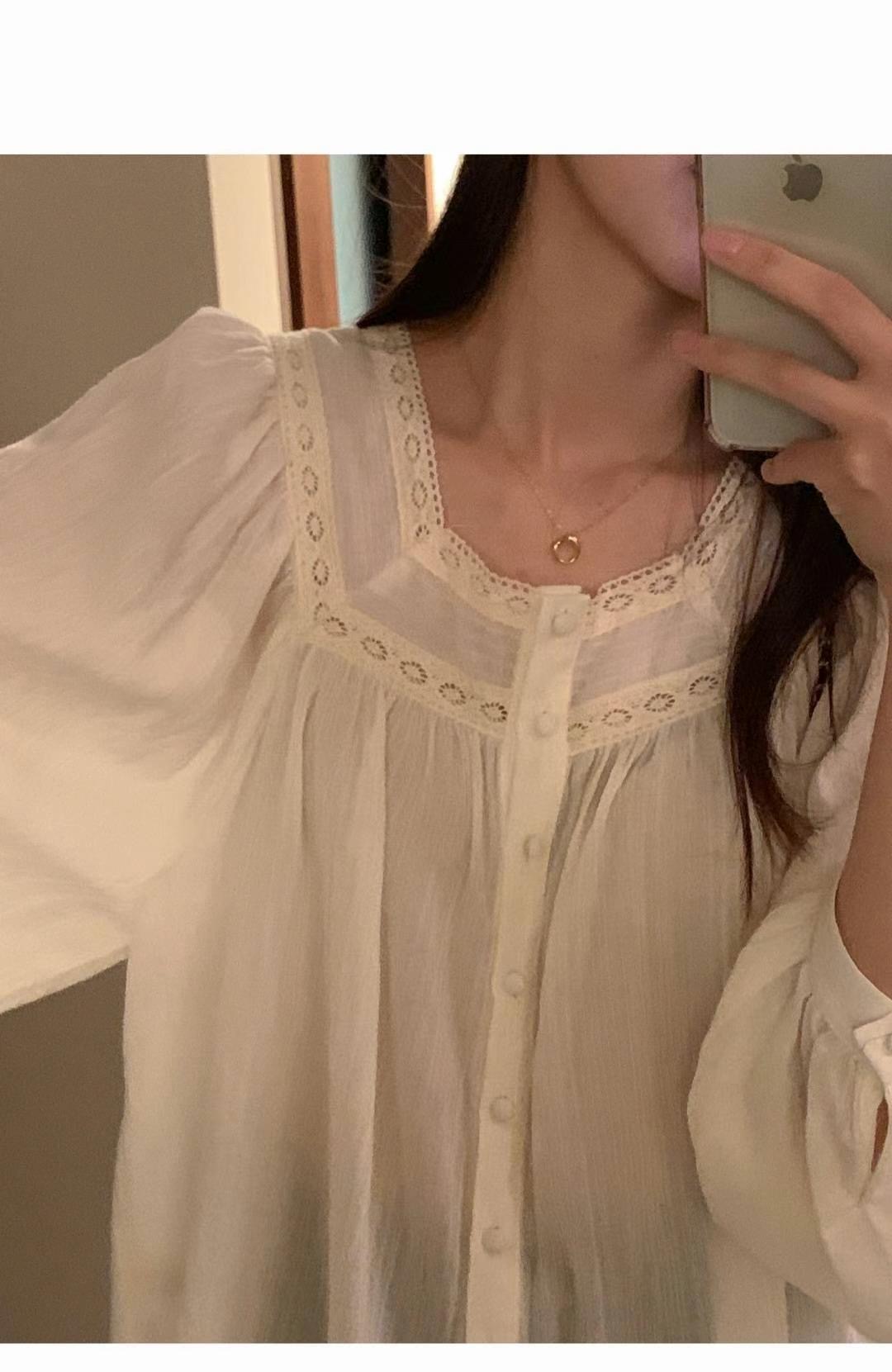 SECOND DRESS-세컨드레스-OT韓國直郵㊣女裝新品25春夏襯衫蕾絲衫SECOND DRESS襯衫/蕾絲衫