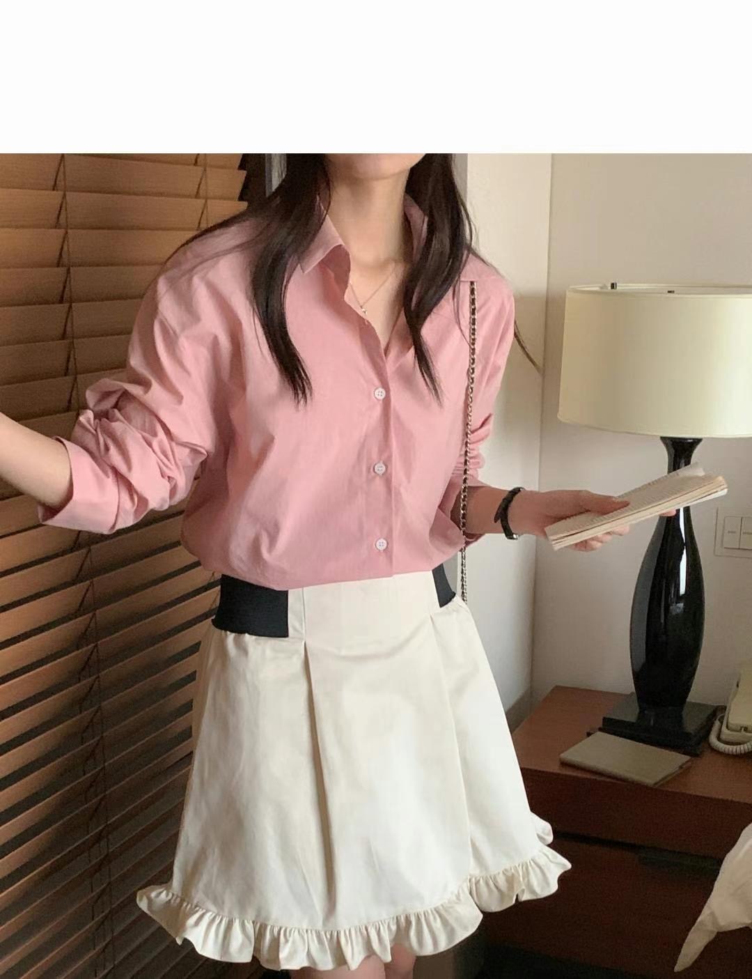 SECOND DRESS-세컨드레스-OT韓國直郵㊣女裝新款時尚襯衫蕾絲衫SECOND DRESS襯衫/蕾絲衫