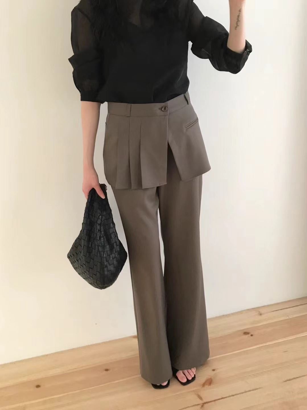 AVANDACE韓國直郵㊣女裝新品人氣熱賣推薦職業25春夏休閑褲AVANDACE休閑褲