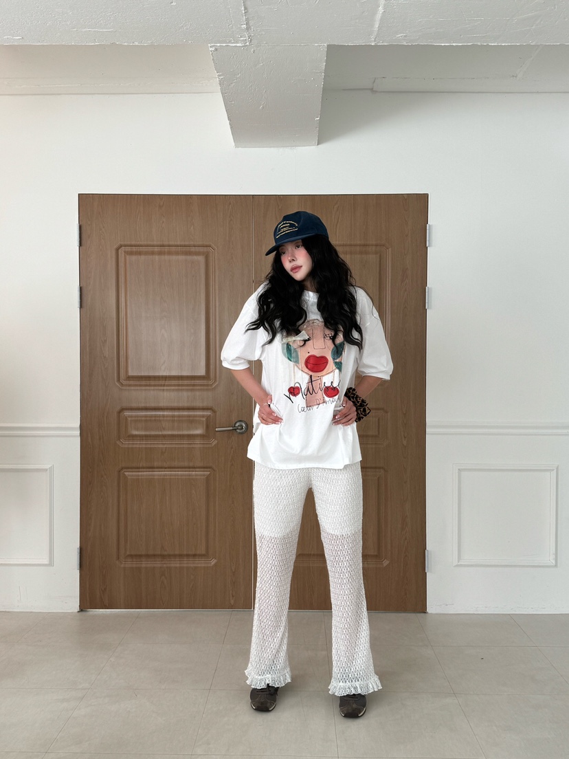 MAISONDEGLORY韓國直郵㊣女裝新品熱賣推薦職業人氣休閑褲蕾絲MAISON DE GLORY休閑褲