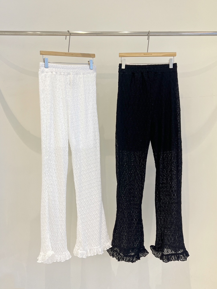 MAISONDEGLORY韓國直郵㊣女裝新品熱賣推薦職業人氣休閑褲蕾絲MAISON DE GLORY休閑褲