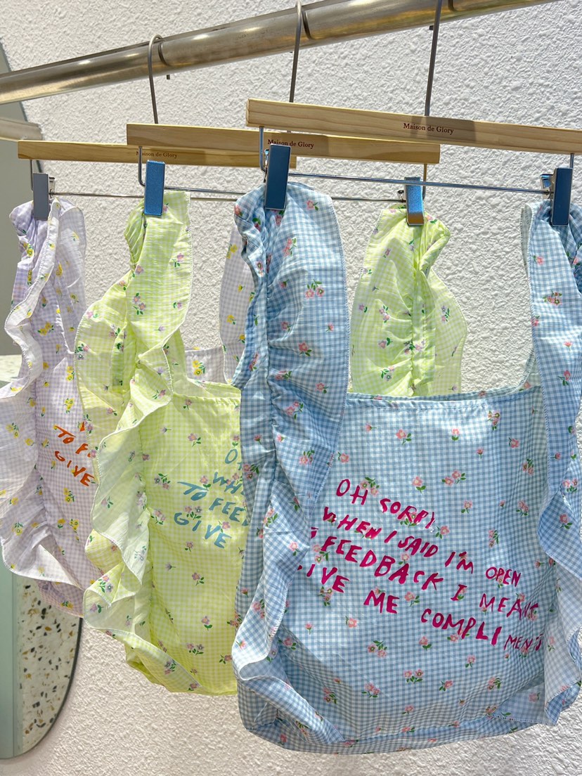 MAISONDEGLORY韓國直郵㊣女裝新款人氣休閑職業手提包荷葉邊MAISON DE GLORY手提包