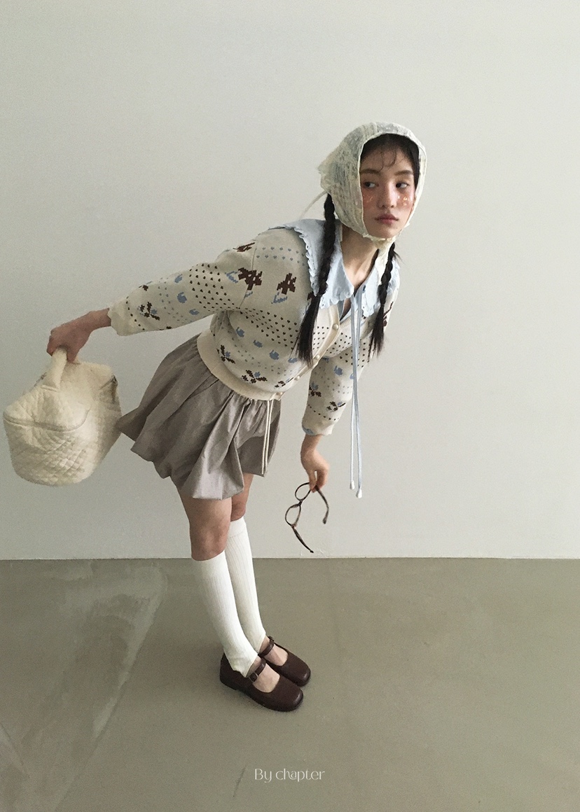 BY CHAPTER韓國直郵㊣東大門實拍女裝新款休閑推薦針織衫開衫BY Chapter針織衫