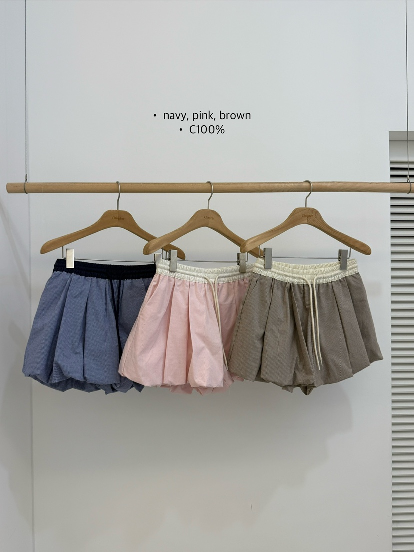 BY CHAPTER韓國㊣直郵東大門代購女裝新品職業熱賣短褲格紋Chapter短褲