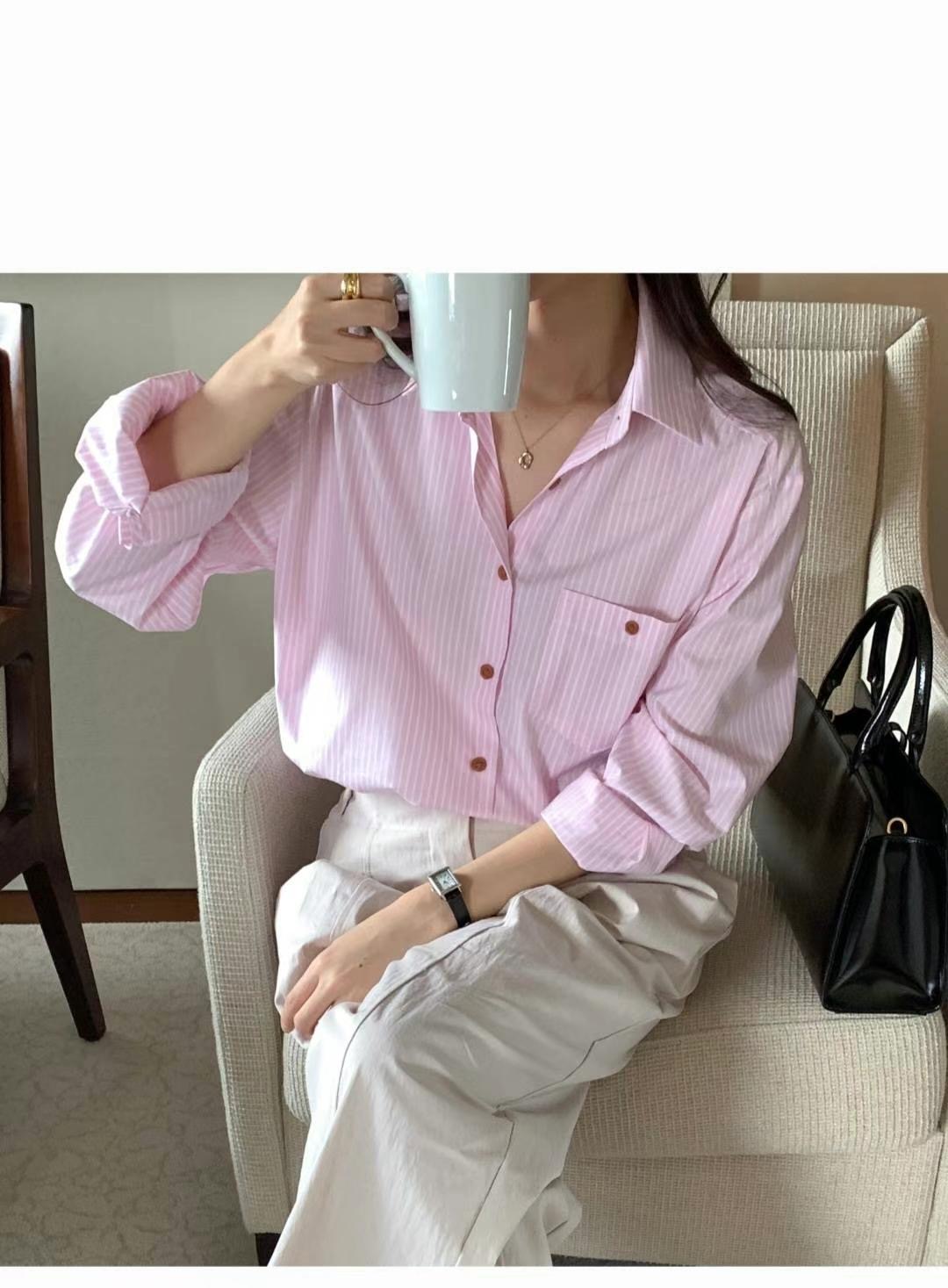 SECOND DRESS-세컨드레스-OT直郵韓國代購㊣女裝新款職業襯衫蕾絲衫SECOND DRESS襯衫/蕾絲衫圖色1