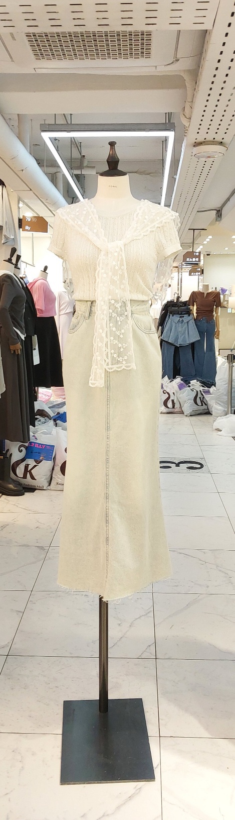 CORAL韓國㊣直郵東大門代購女裝新品25春夏職業休閑熱賣長裙CORAL長裙