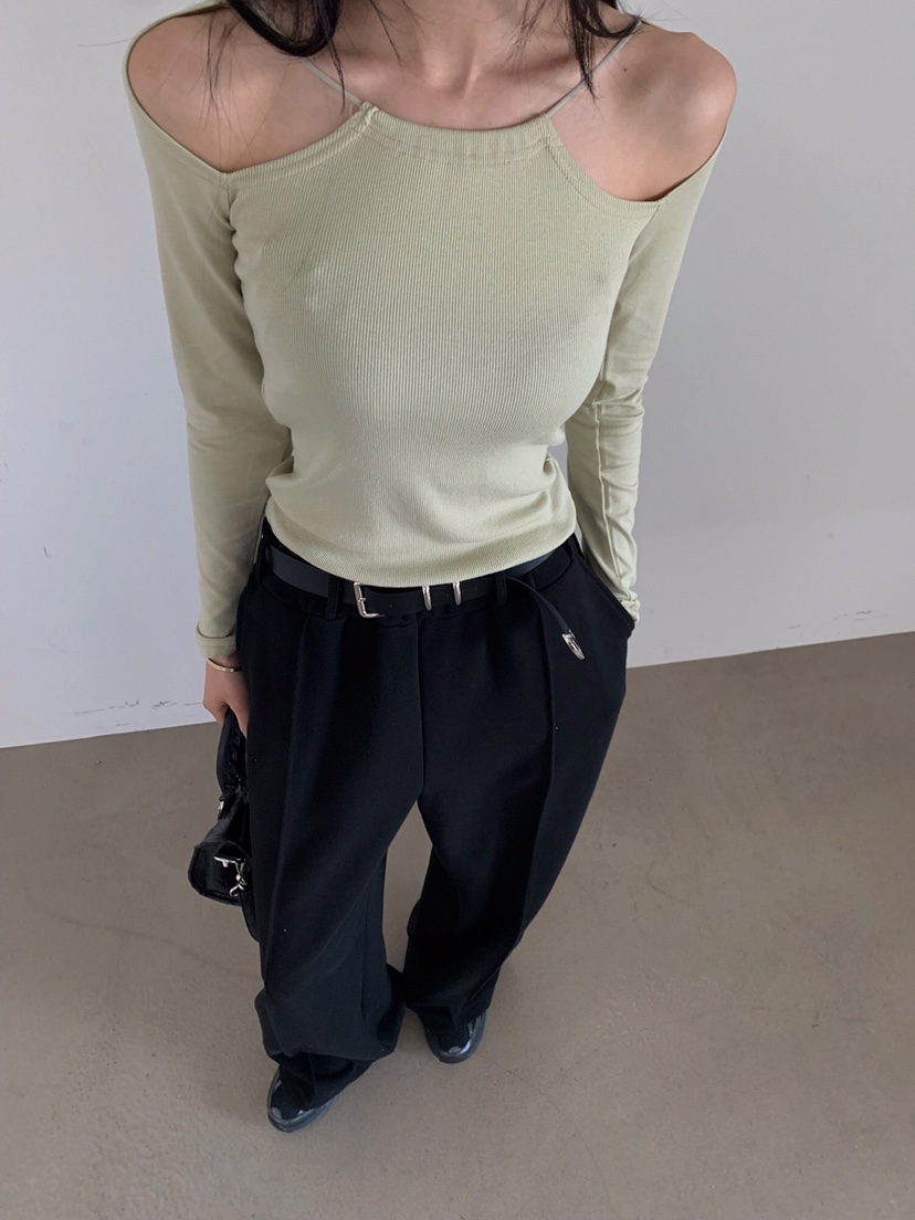 VERANDA韓國直郵㊣東大門實拍女裝新款推薦休閑時尚長袖T恤VERANDA長袖T恤