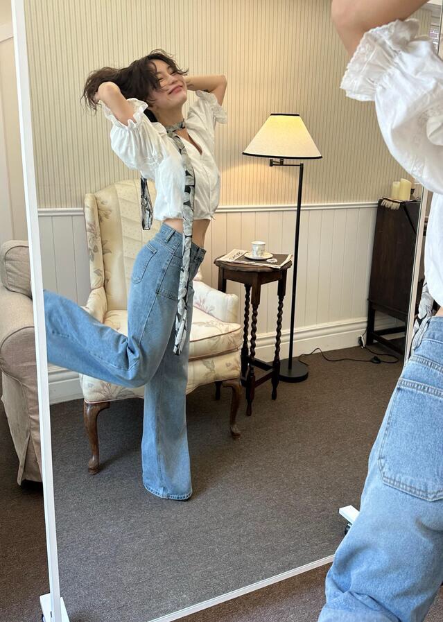 LETAILOR韓國直郵㊣東大門實拍女裝新品時尚職業襯衫蕾絲衫LETAILOR襯衫/蕾絲衫