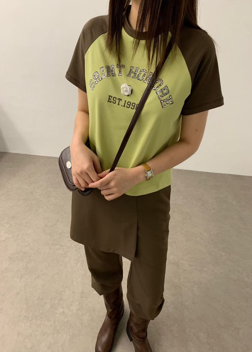 J CRANE-A韓國直郵㊣女裝新品休閑時尚推薦職業人氣25春夏T恤J CRANET恤