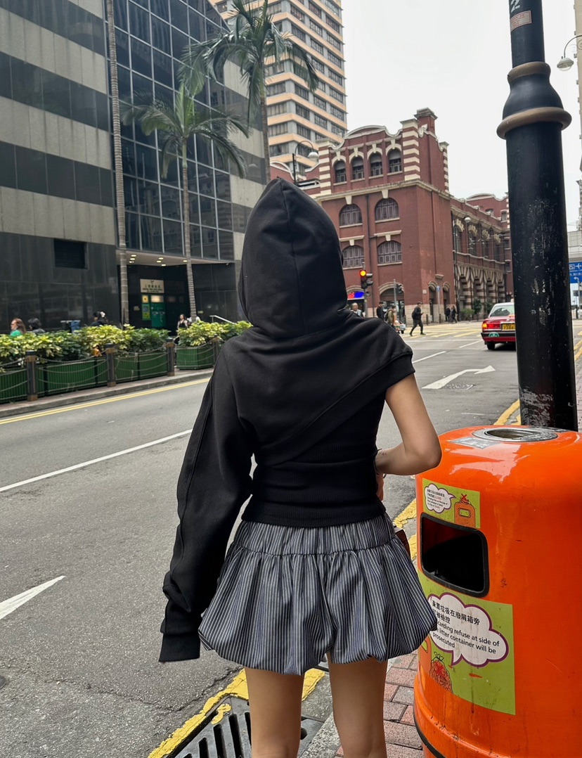 BYRING韓國直郵㊣東大門實拍女裝新品職業時尚人氣衛衣兜帽BYRING衛衣