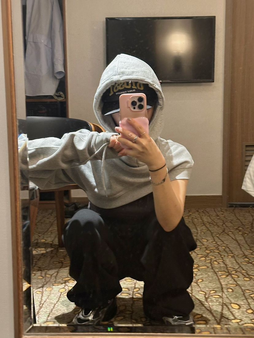 BYRING韓國直郵㊣東大門實拍女裝新品職業時尚人氣衛衣兜帽BYRING衛衣