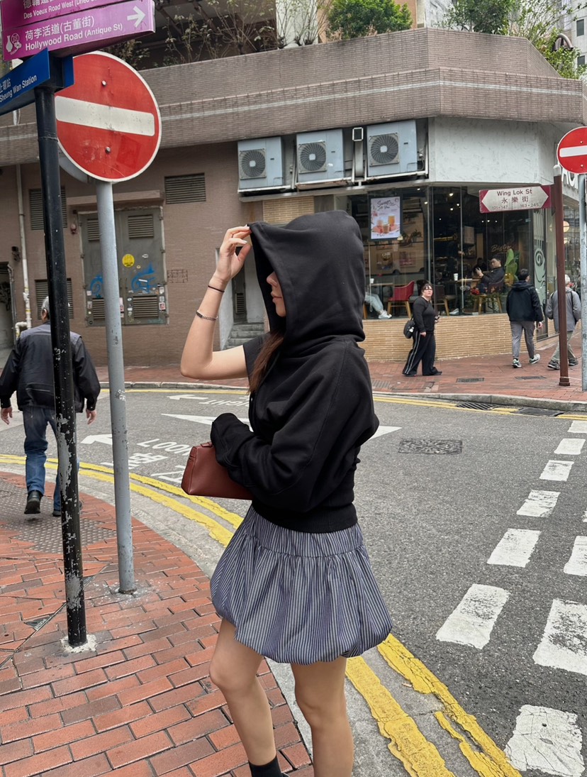 BYRING韓國直郵㊣東大門實拍女裝新品職業時尚人氣衛衣兜帽BYRING衛衣圖色2
