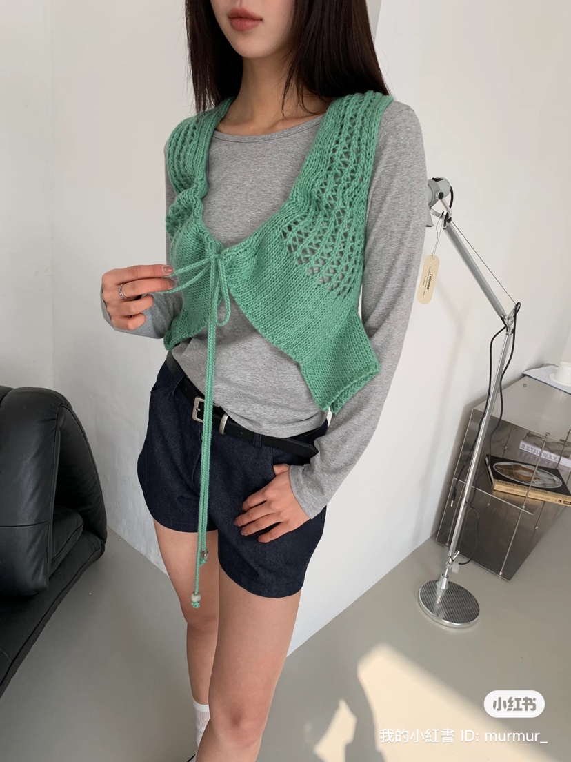 MURMUR韓國直郵㊣女裝新品職業熱賣休閑人氣推薦25春夏馬甲MURMUR馬甲圖色1
