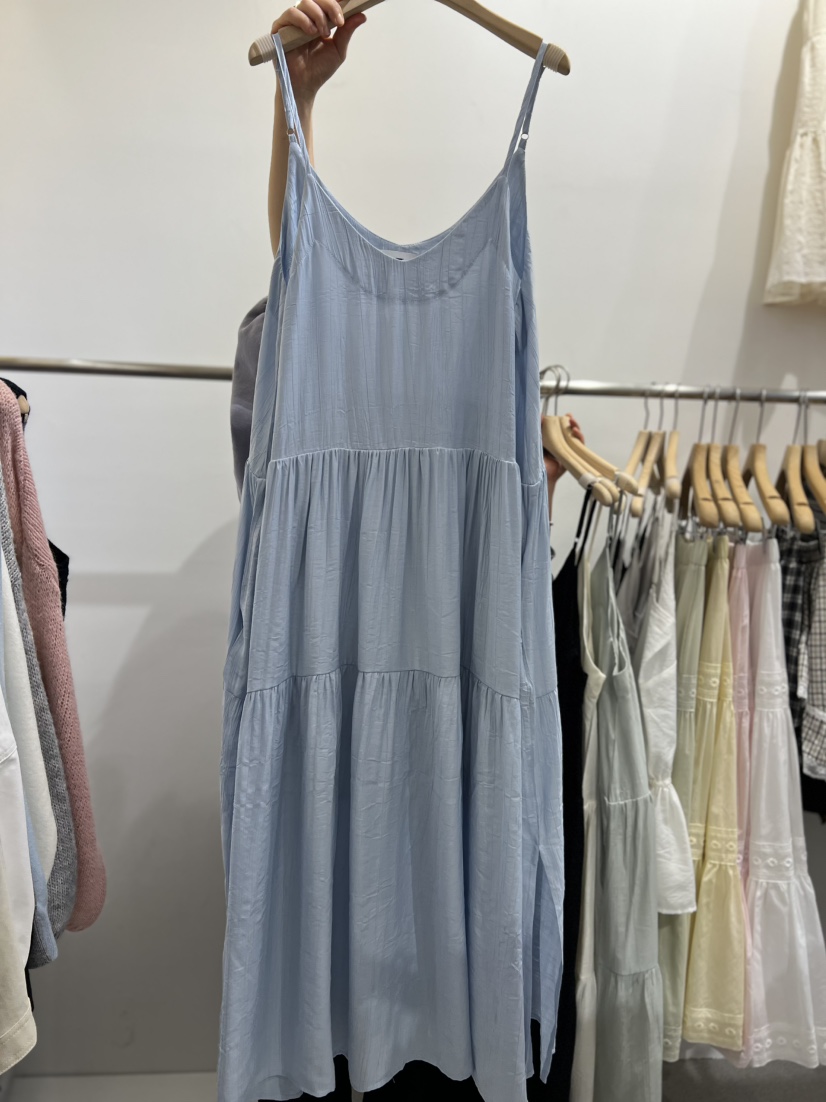 OLA韓國直郵㊣東大門實拍女裝新品休閑時尚25春夏職業連衣裙mellor/OLA連衣裙圖色2