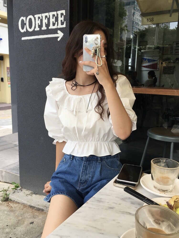 LETAILOR韓國㊣直郵東大門代購女裝新款職業人氣襯衫蕾絲衫LETAILOR襯衫/蕾絲衫