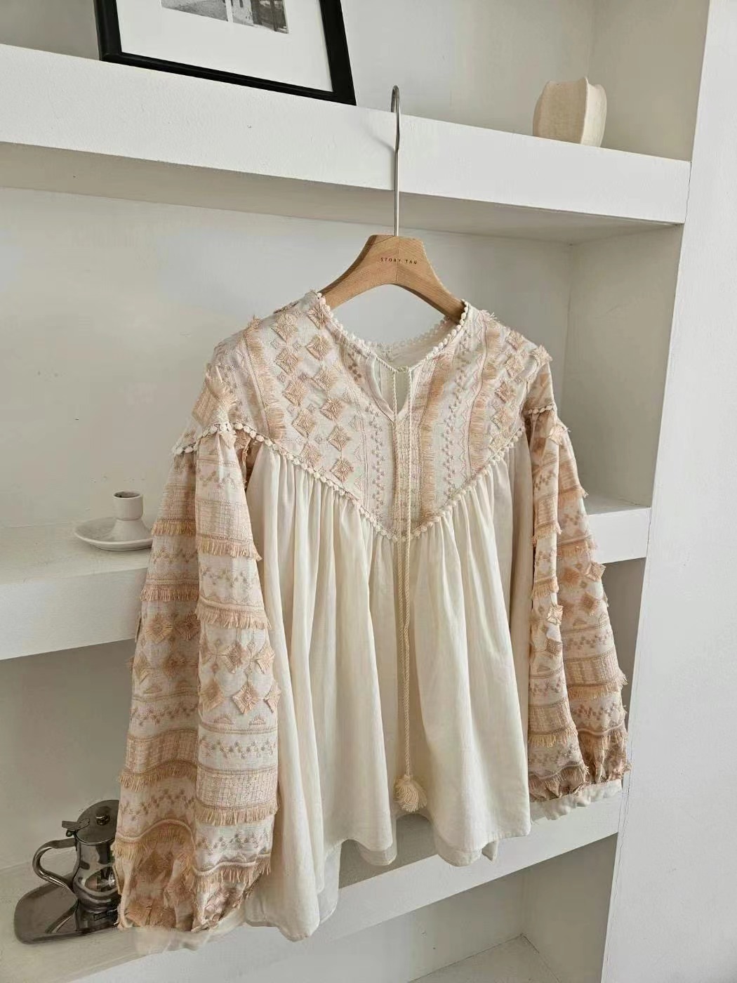 STORY TAG韓國直郵㊣東大門實拍女裝新品25春夏襯衫蕾絲衫STORY TAG襯衫/蕾絲衫
