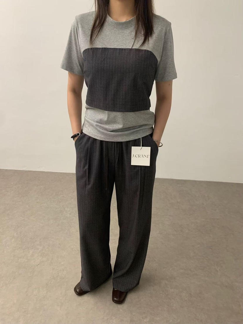 J CRANE-A直郵韓國代購㊣女裝新款熱賣休閑人氣職業25春夏T恤J CRANET恤