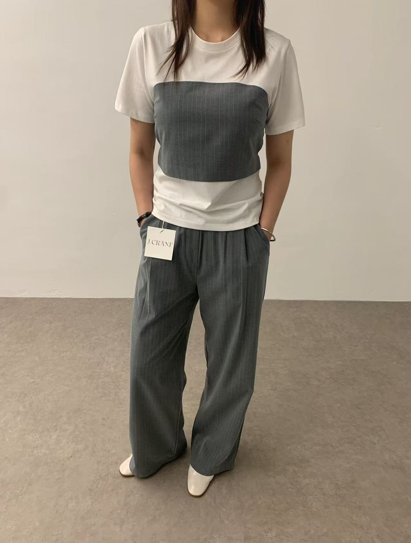 J CRANE-A直郵韓國代購㊣女裝新款熱賣休閑人氣職業25春夏T恤J CRANET恤