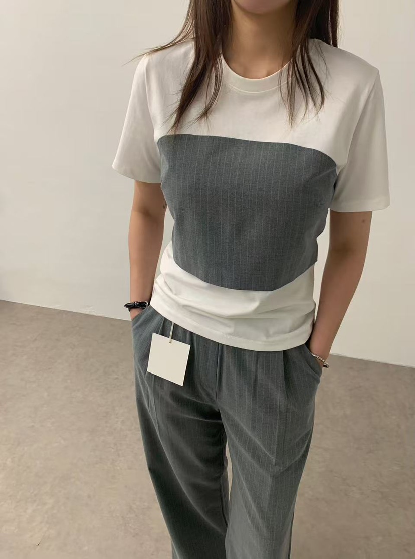 J CRANE-A直郵韓國代購㊣女裝新款熱賣休閑人氣職業25春夏T恤J CRANET恤圖色3