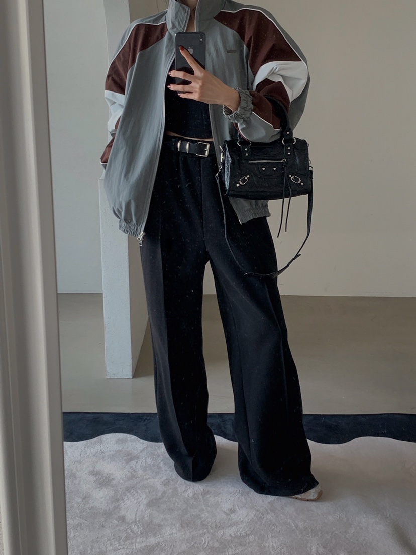 VERANDA韓國㊣直郵東大門代購女裝新品休閑職業休閑褲含腰帶VERANDA休閑褲