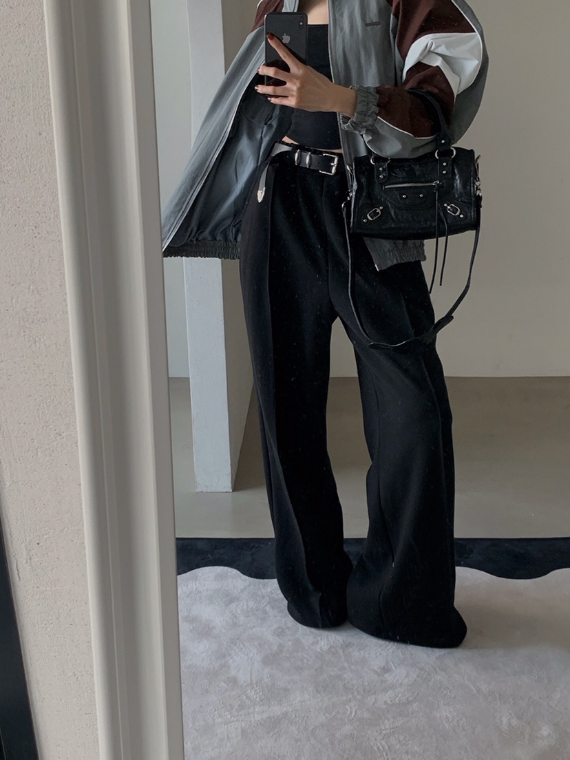 VERANDA韓國㊣直郵東大門代購女裝新品休閑職業休閑褲含腰帶VERANDA休閑褲