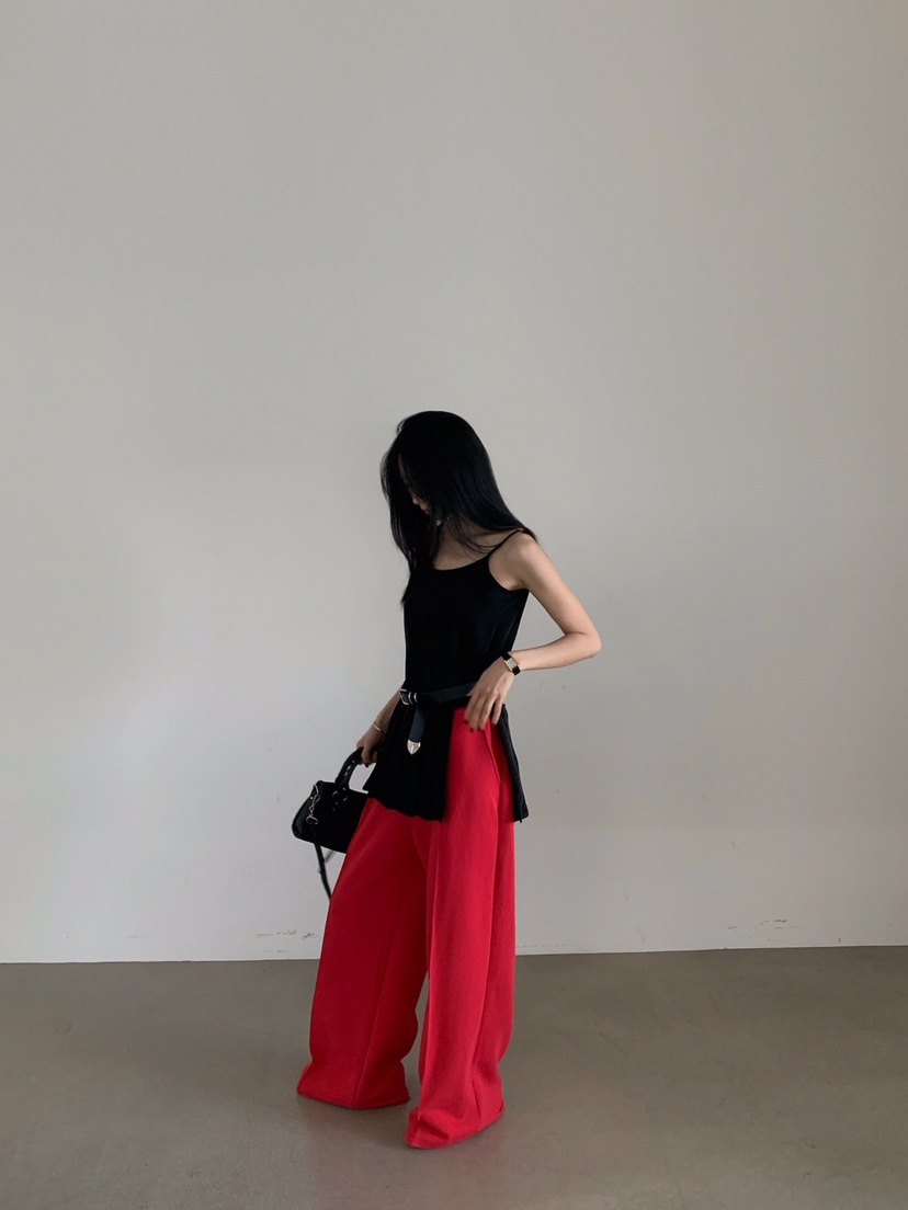 VERANDA韓國㊣直郵東大門代購女裝新品休閑職業休閑褲含腰帶VERANDA休閑褲