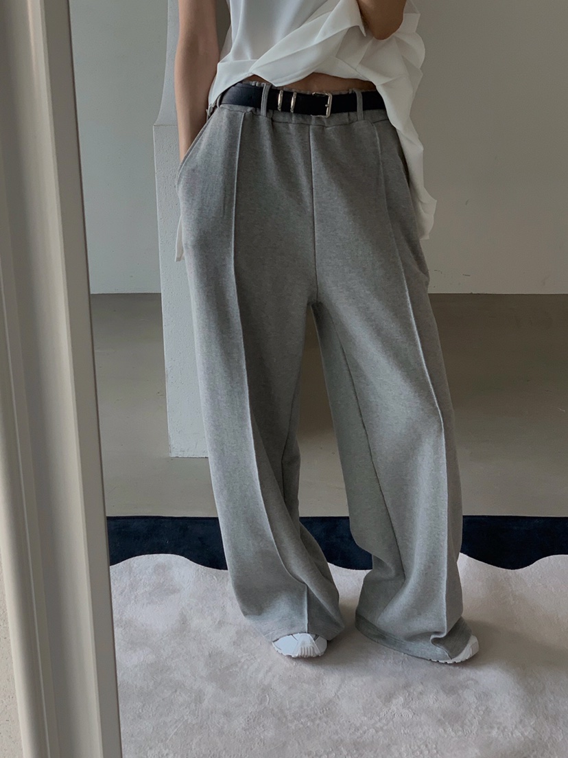 VERANDA韓國㊣直郵東大門代購女裝新品休閑職業休閑褲含腰帶VERANDA休閑褲圖色1