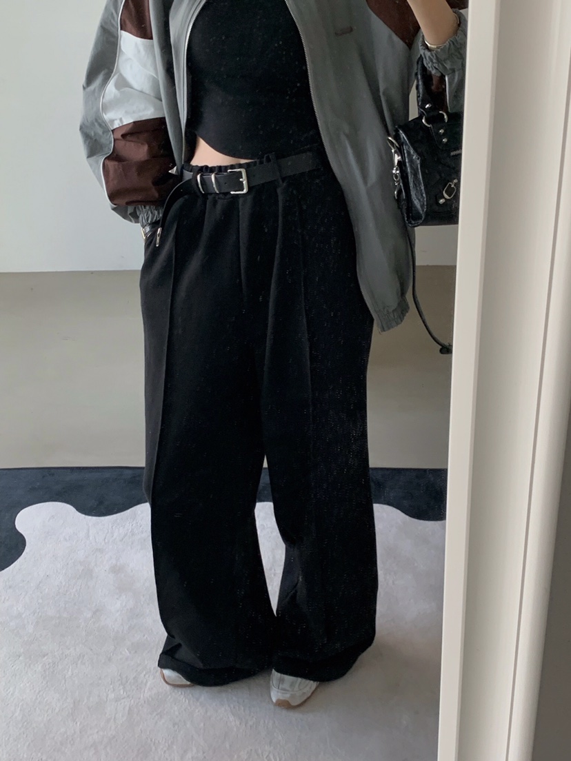 VERANDA韓國㊣直郵東大門代購女裝新品休閑職業休閑褲含腰帶VERANDA休閑褲圖色2